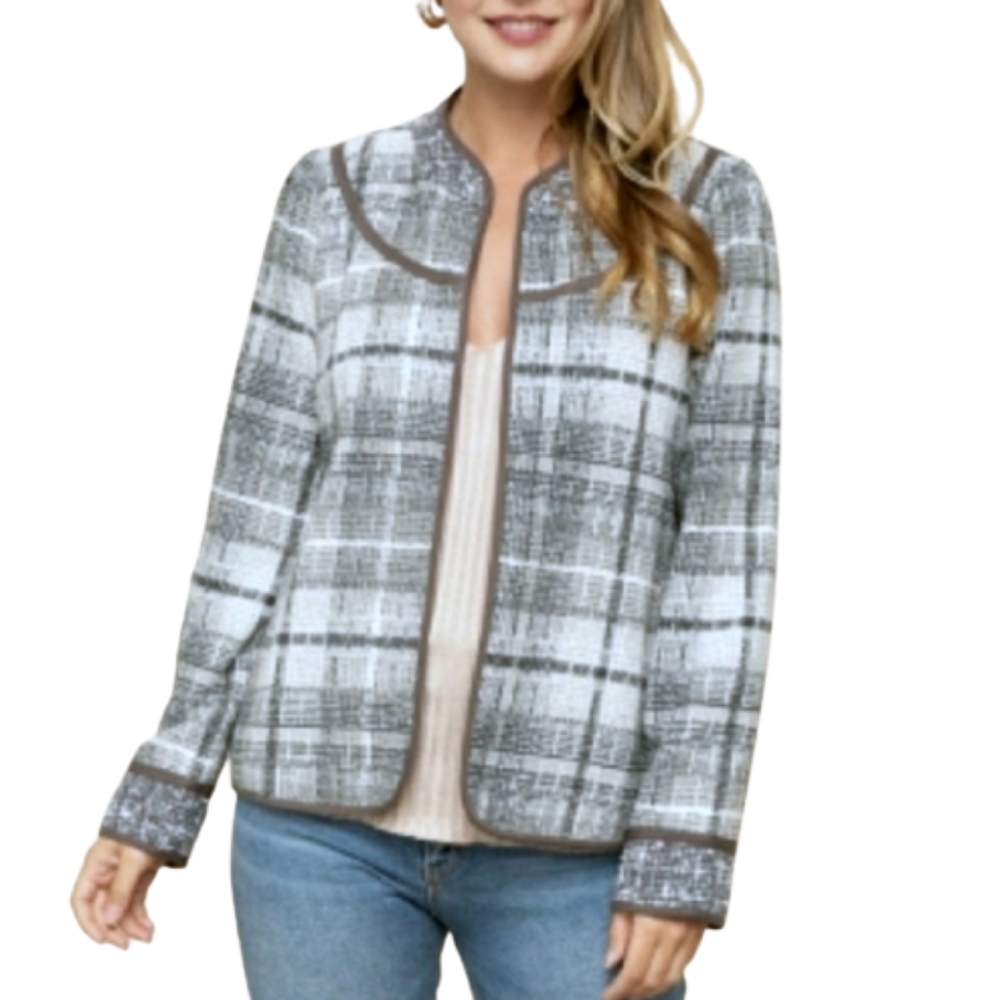 Mystree Tweed Open Jacket NWT